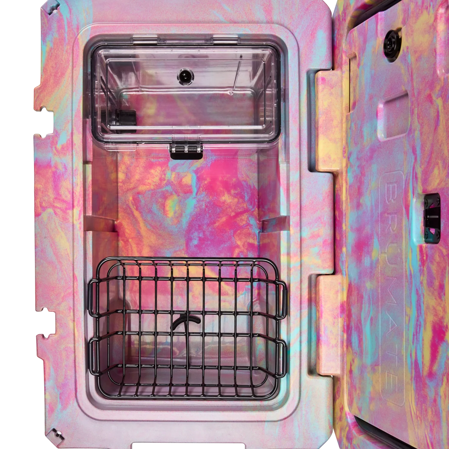 BrüTank 55-Quart Rolling Cooler Rainbow Swirl